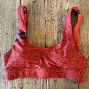 Lorna Jane Red Low Back Sports Bra